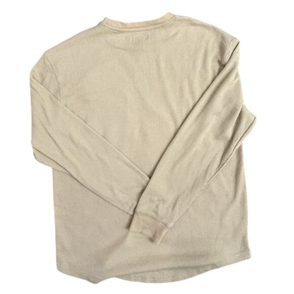 Forever 21 Men's Thermal Waffle-Knit Crew Neck L/Sleeve Shirt, Size M - Picture 3 of 7
